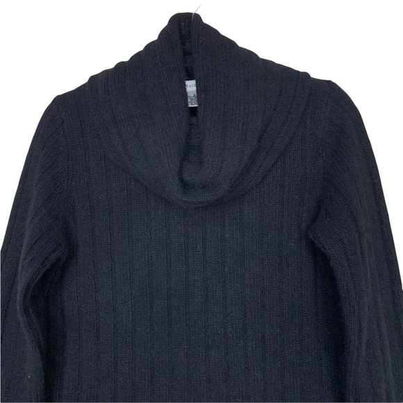 Pursuits Ltd Wool Angora Cowl Neck Black Super Soft Knit Comfy Warm Sweater S - Picture 2 of 6